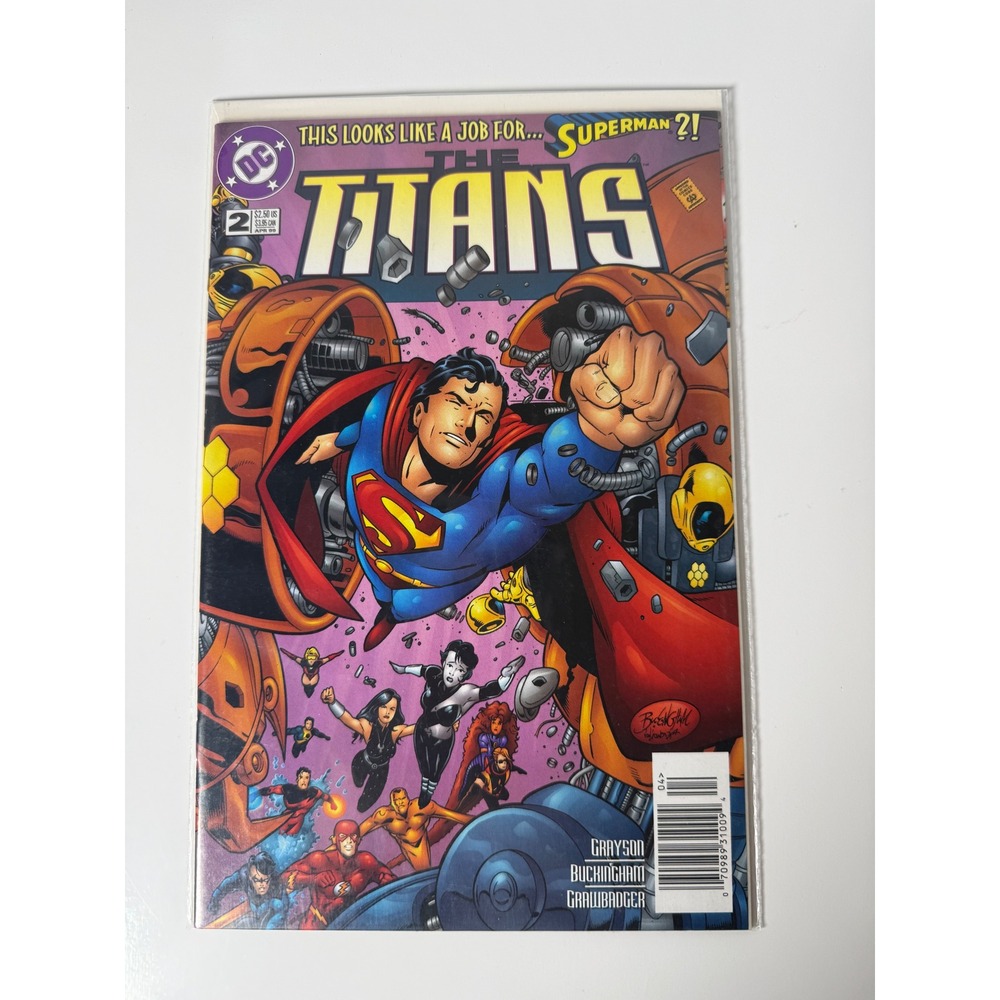 DC Comics The Titans 2 1999 Superman Appearance Mark Buckingham Cover Art